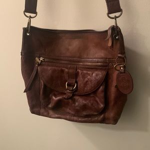 Genuine leather Fossil shoulder bag
